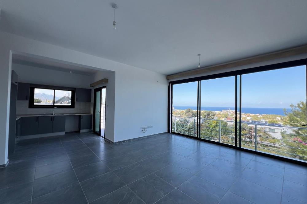 2+1 new apartment for rent., unfurnished. Catalkoy, Kyrenia. Sea view