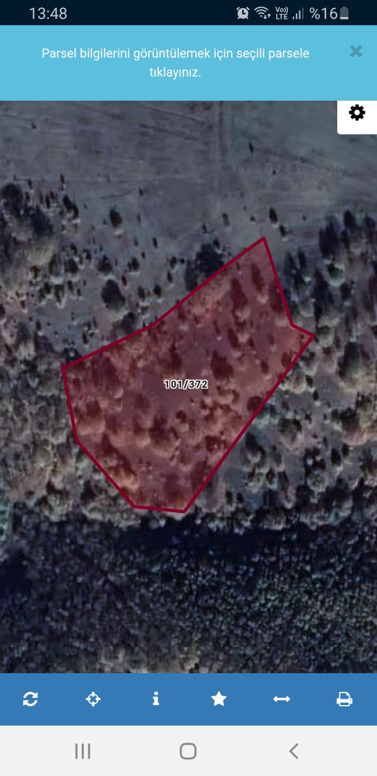 KORUBAŞI KÖYÜ ' NDE 6779 m² TEK TAPULU TARLA