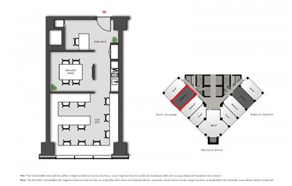 ŞİŞLİ MECİDİYEKÖY NUROL TOWER 13.KAT / 93M2 / BOŞ / SATILIK OFİS