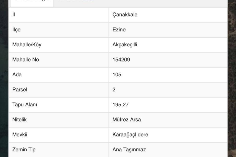 Çanakkale'de Deniz Manzaralı Yatırımlık Arsa