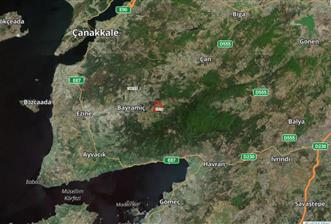 ÇANAKKALE BAYRAMİÇ GEDİK KÖYÜN'DE 568M2 SATILIK BAHÇE