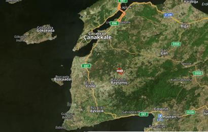 ÇANAKKALE BAYRAMİÇ HACIKÖY'DE 719.24 M2 SATILIK ARSA