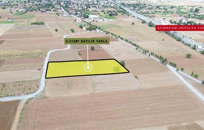 Century 21 Net'ten Acıpayam Alaattin'de 4312 m2 Tarla