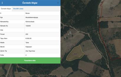 C21 NOVO'DAN M.KEMALPAŞA KÖMÜRCÜKADI 15.550 M2 SATILIK TARLA