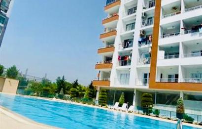 TÖMÜK HAVUZLU SİTE İÇİ TEK BLOK 1+1 EŞYALI DAİRE