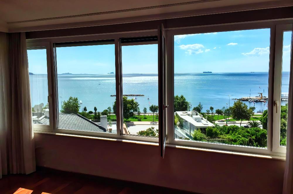 ERENKÖY COAST PARCELS | 4+1 | 245 M2 NET | SINGLE FLOOR | FULL SEA VIEW APARTMENT FOR SALE