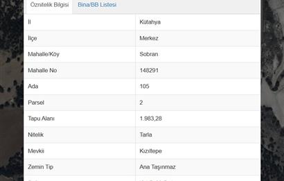 CENTURY 21 VİZYON'DAN KÜTAHYA SOBRAN'DA YOLA CEPHE SATILIK TARLA