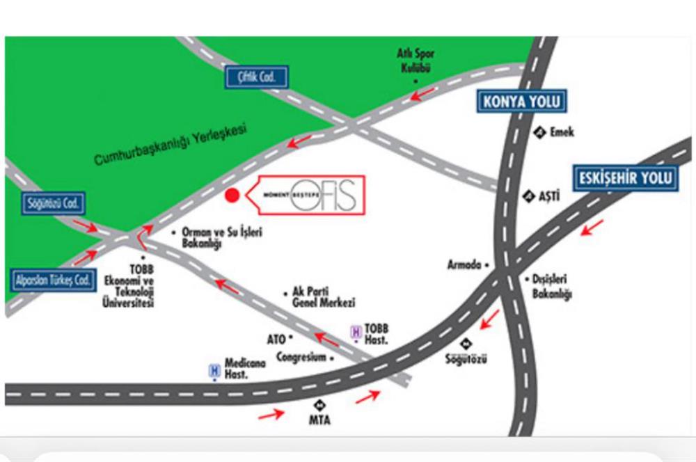 MOMENT BEŞTEPE DE EŞYALI NET 145 M2 KİRALIK OFİS