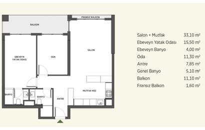 NATURA İNCEK'TE SATILIK 2+1 FLAT DAİRE