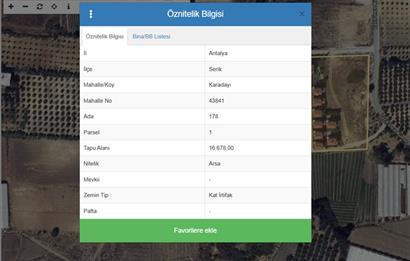 SERİK KARADAYI'DA YATIRIMLIK VİLLA ARSASI