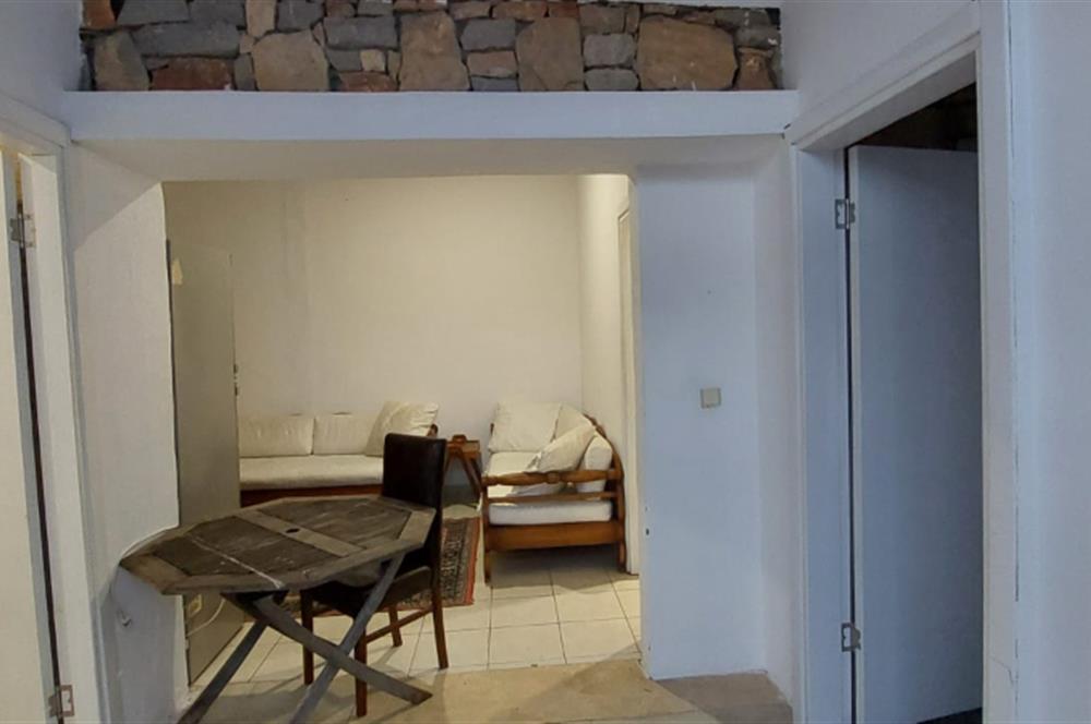 Bodrum-Kumbahçe 2+1 bahçe katı eşyalıkiralık daire