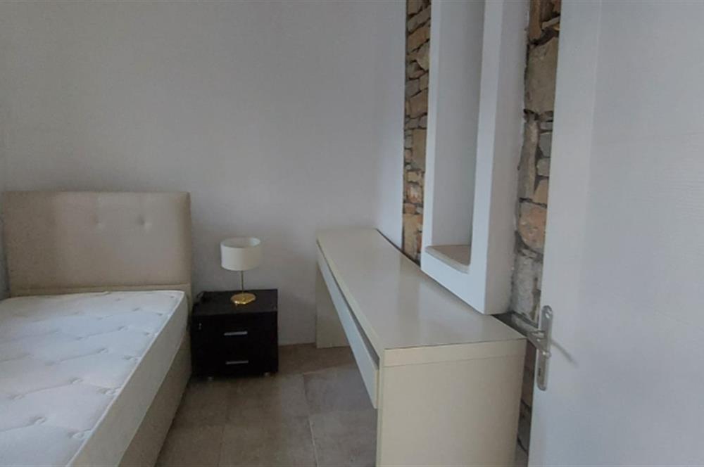 Bodrum-Kumbahçe 2+1 bahçe katı eşyalıkiralık daire