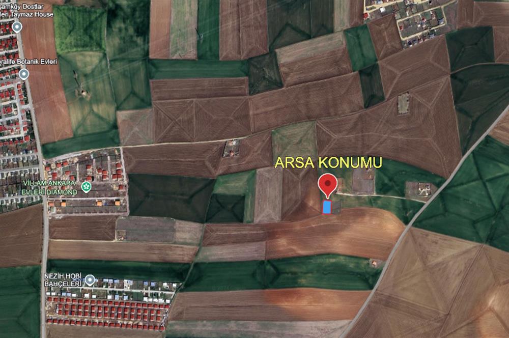 ANKARA SİNCAN TEMELLİ SATILIK KONUT İMARLI 876 m2 ARSA