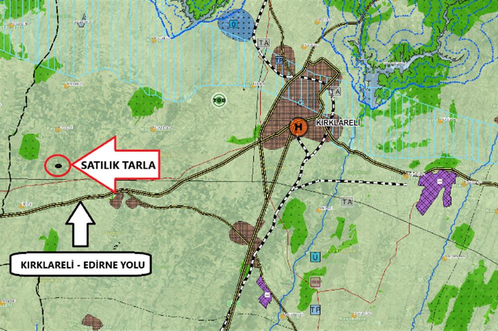 CENTURY21'DEN SATILIK KIRKLARELİ MERKEZ'E YAKIN 1450 M2 BAĞ YERİ