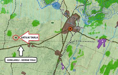 CENTURY21'DEN SATILIK KIRKLARELİ MERKEZ'E YAKIN 1450 M2 BAĞ YERİ