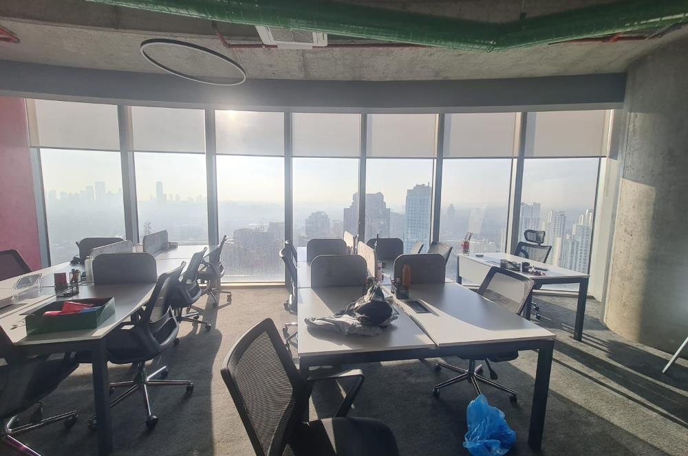 Maslak Kiralık Mobilyalı Ofis Spine Tower 600m2 Taşınmaya Hazır