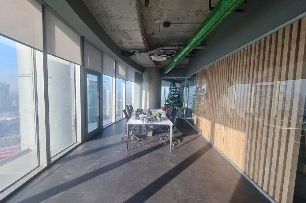 Maslak Kiralık Mobilyalı Ofis Spine Tower 600m2 Taşınmaya Hazır