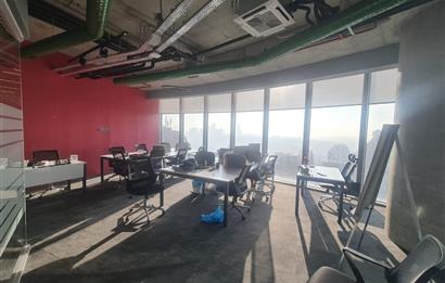 Maslak Kiralık Mobilyalı Ofis Spine Tower 600m2 Taşınmaya Hazır