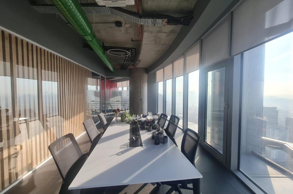 Maslak Kiralık Mobilyalı Ofis Spine Tower 600m2 Taşınmaya Hazır