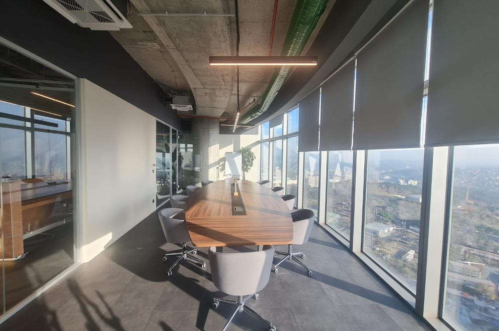 Maslak Kiralık Mobilyalı Ofis Spine Tower 600m2 Taşınmaya Hazır