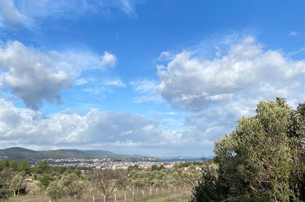 Urla Keklıktepe satılık denız manzaralı arazı