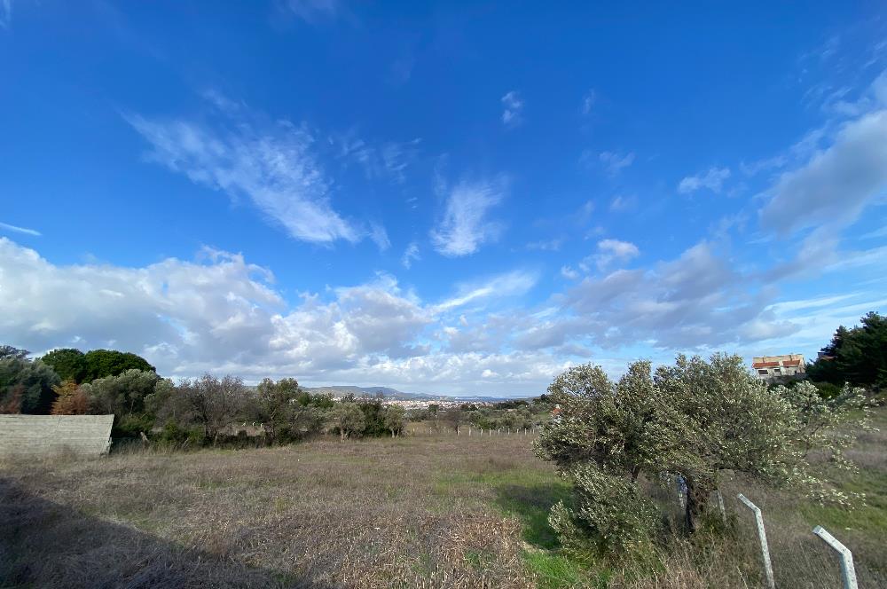 Urla Keklıktepe satılık denız manzaralı arazı