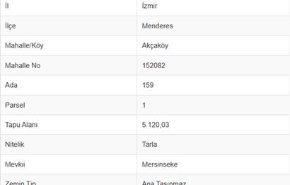 Menderes'te Arazi