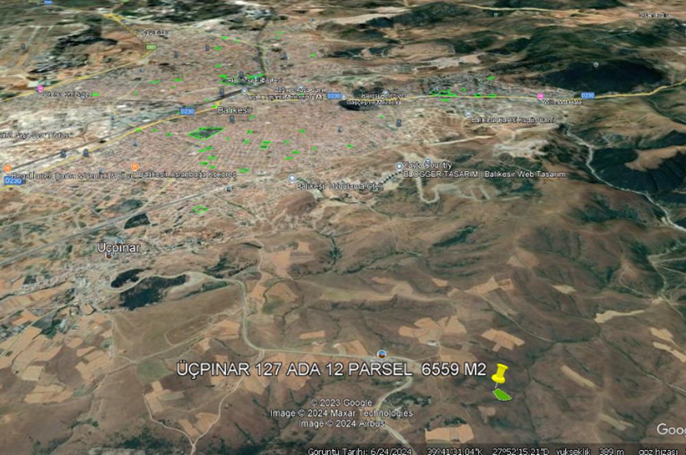 CENTURY21 BAL'DAN KARESİ ÜÇPINAR MAH.DE 6559 M2 SATILIK TARLA