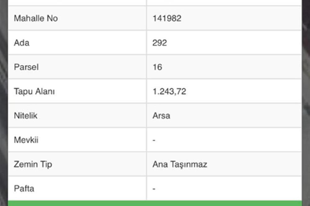 ANKARA-KONYA YOLUNA CEPHE 1243 M2 TİCARİ (T3) İMARLI ARSA