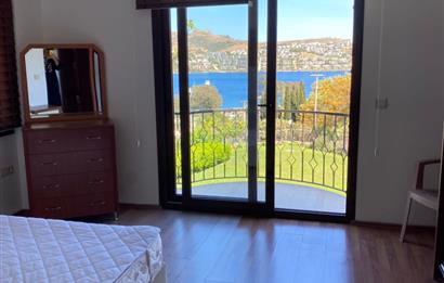 Gündoğan'da Plajlı, Deniz Manzaralı Kiralık Müstakil Villa