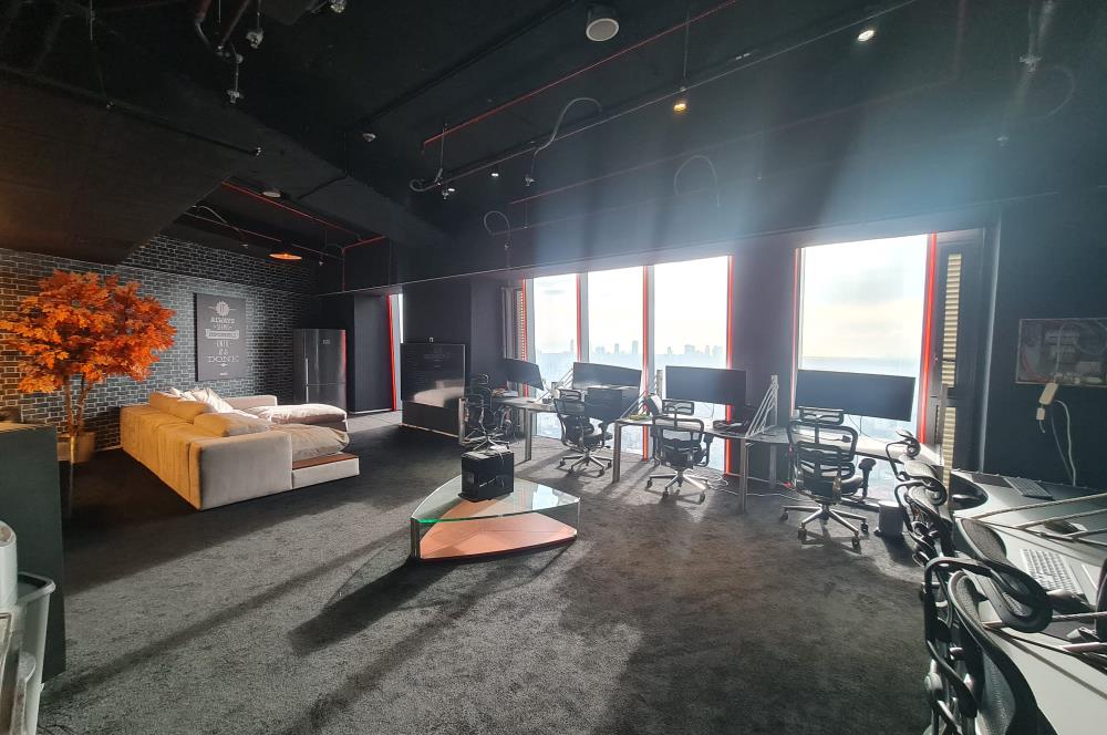 Skyland Kiralık Ofis 36.Kat 126m2 Dekorasyonlu Vadistanbul Seba