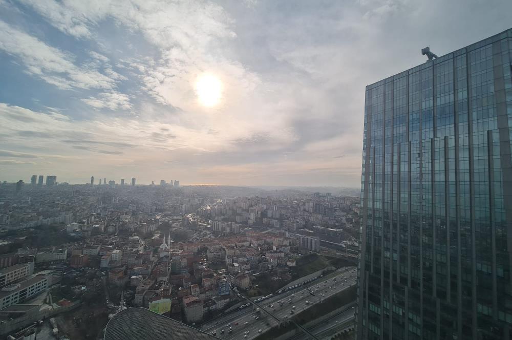 Skyland Kiralık Ofis 36.Kat 126m2 Dekorasyonlu Vadistanbul Seba