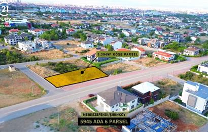 Century 21 Net'ten Satılık Şirinköyde 1.394m² Köşe parsel arsa