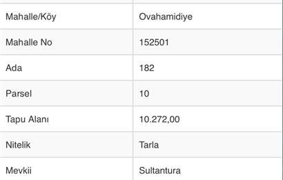 KARACABEY OVAHAMİDİYE MAH. ANA YOLA SINIR SATILIK TARLA