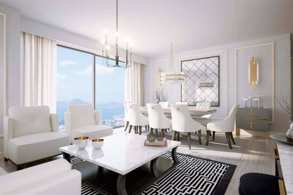 C21 ROOF'dan MİNA TOWERS'da FULL DENİZ MANZARALI 20M2 BALKONLU 3,5+1 SATILIK DAİRE