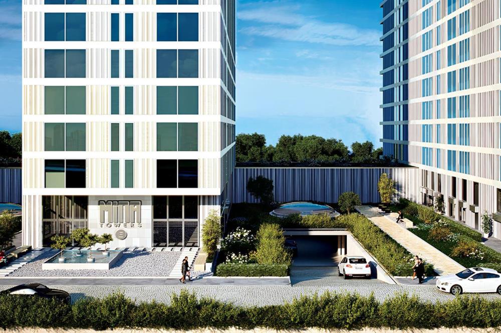 C21 ROOF'dan MİNA TOWERS'da FULL DENİZ MANZARALI 20M2 BALKONLU 3,5+1 SATILIK DAİRE