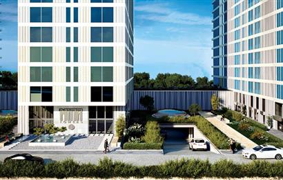 C21 ROOF'dan MİNA TOWERS'da FULL DENİZ MANZARALI 20M2 BALKONLU 3,5+1 SATILIK DAİRE