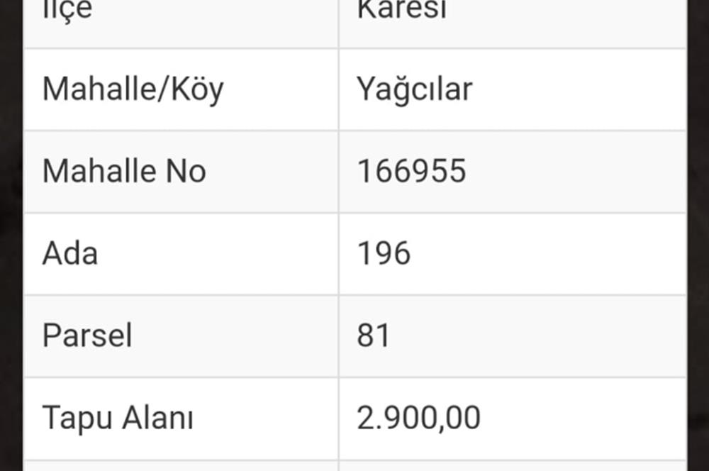 C.21 LOCA KARESİ YAĞCILARLAR MAH.SATILIK 18100M2 3 ADET TARLA