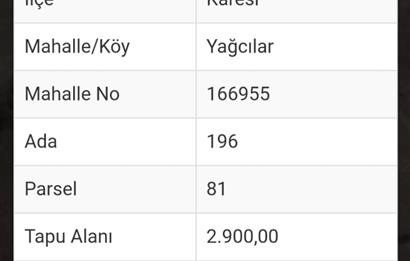 C.21 LOCA KARESİ YAĞCILARLAR MAH.SATILIK 18100M2 3 ADET TARLA