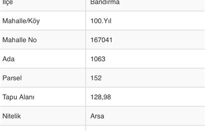 C21 Trust dan 100.Yılda satılık tarla 