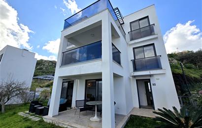 Bodrum Gündoğan'da Full Deniz Manzaralı Satılık Müstakil Villa 