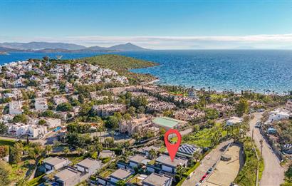 Bodrum Bağla Satılık Deniz Manzaralı Özel Plajlı Havuzlu Villa