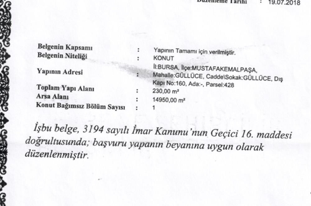 C21 NOVO'DAN M.KEMALPAŞA GÜLLÜCE MAH. SATILIK ÇİFTLİK+TARLA