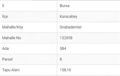 Karacabey Sırabademler de İmarlı Satılık Arsa