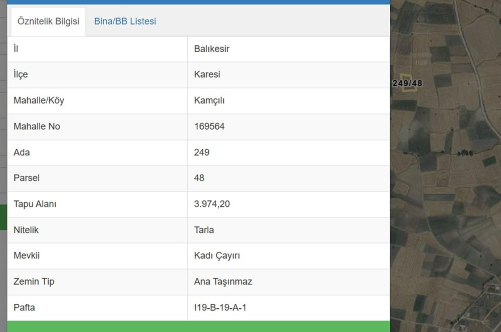 CENTURY21. LOCA GAYRİMENKUL SATILIK TARLA KAMÇILLI KADI ÇAYIRI