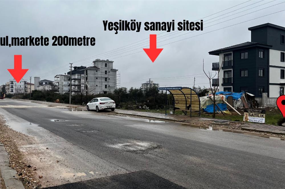 DÖŞEMEALTI YENİKÖY TİCARİ+KONUT 333 m2 YOLA SIFIR ARSA