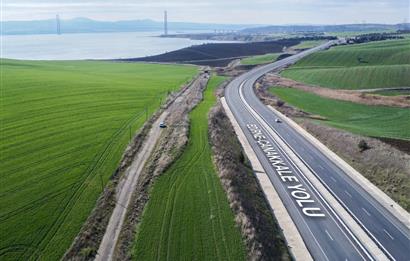 Çanakkale, Gelibolu, Yola Sıfır, Köprü Manzaralı Satılık Tarla