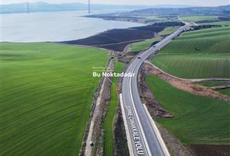 Çanakkale, Gelibolu, Yola Sıfır, Köprü Manzaralı Satılık Tarla