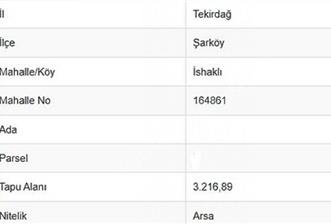 Tekirdağ Şarköyde Satılık Arsa