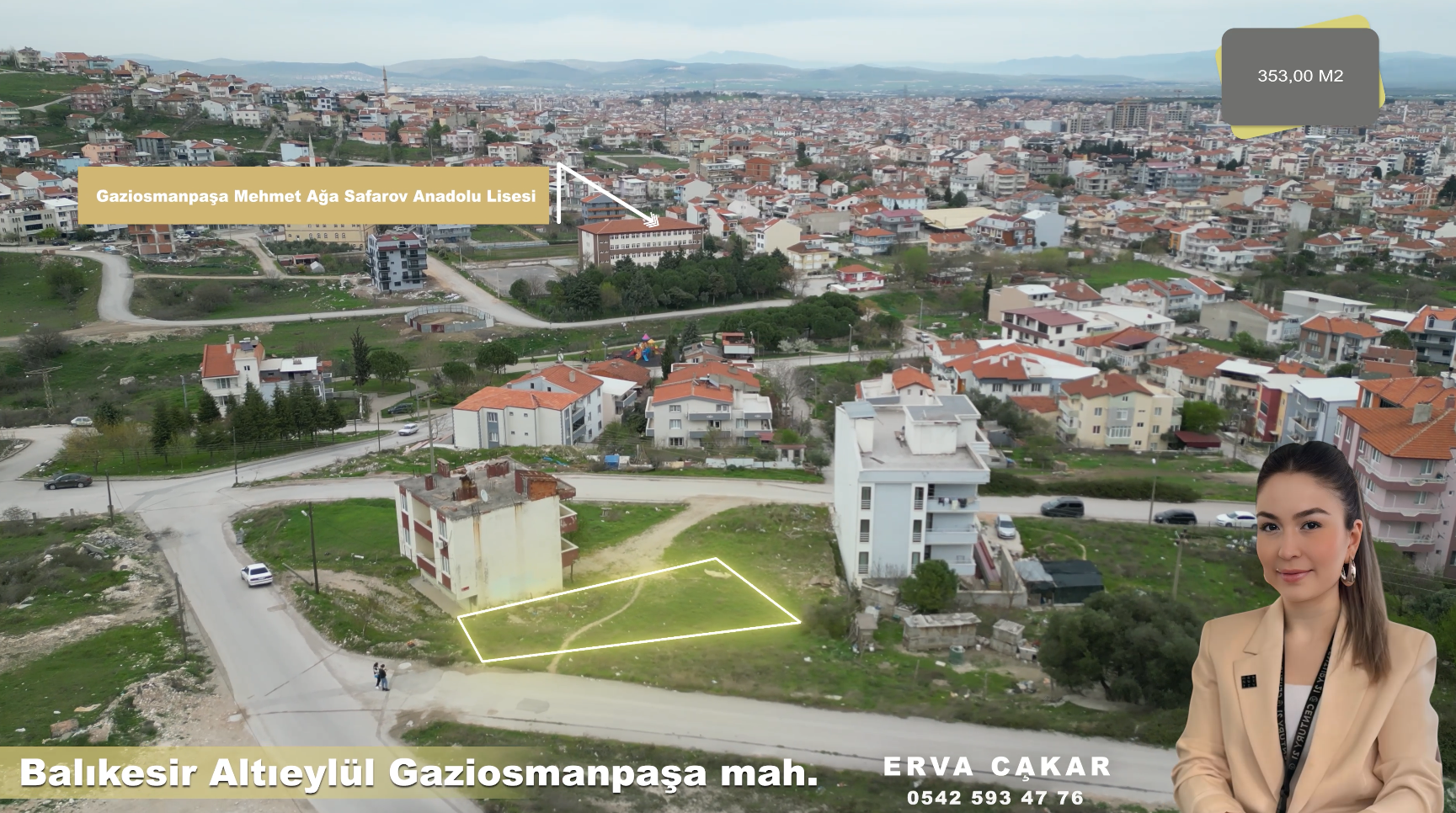 CENTURY21 BAL'DAN GAZİOSMANPAŞA MAHALLESİ'NDE 353 M2 KAT KARŞILIĞI SATILIK ARSA